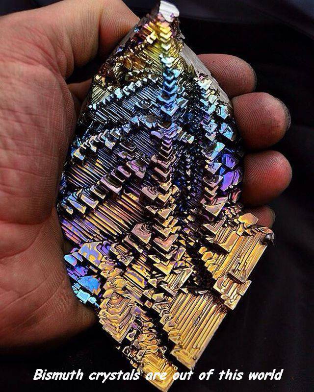 random pic large bismuth crystals - Bismuth crystals are out of this world