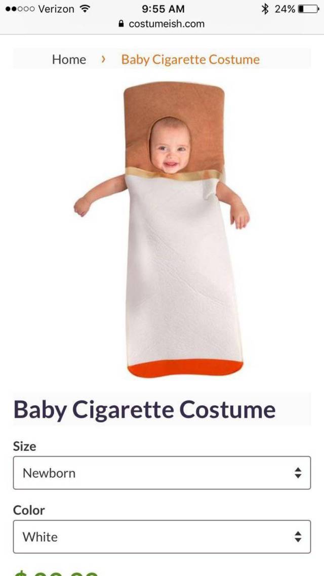 random pic cigarette costume - .000 Verizon 24%D costumeish.com Home > Baby Cigarette Costume Baby Cigarette Costume Size Newborn Color White