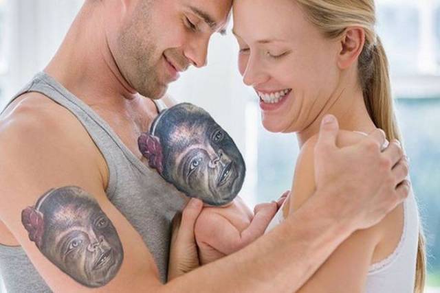 baby tattoo face swap