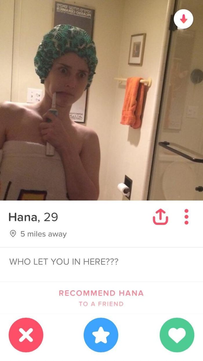 tinder profile - Seve Hana, 29 5 miles away Who Let You In Here??? Recommend Hana To A Friend