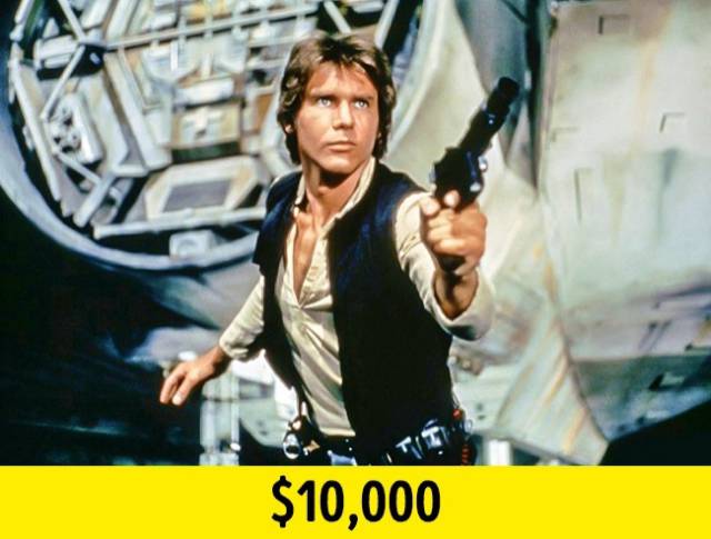 3. Harrison Ford — Star Wars: Episode IV — A New Hope: Rumor has it that Harrison Ford nearly rejected the offer to play Han Solo because for a week of work in the first Star Wars (1977) he was offered $1,000. We all know he accepted the part in the end. This earned him $10,000. But over time, Ford’s earnings grew significantly: for his work in Star Wars: Episode VI — Return of the Jedi (1983), he received $500,000, and in Star Wars: Episode VII — The Force Awakens (2015) — $25 million.