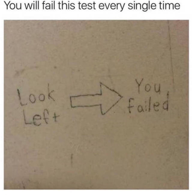 angle - You will fail this test every single time