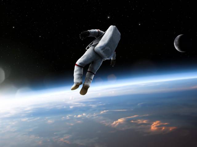 MYTH: The vacuum of space is always cold.
If you're in total darkness at the coldest spot in the known universe, the vacuum of space can get down to -454 degrees Fahrenheit. Brr!
But in sunlight near Earth, temperatures can swing to a boiling 250 degrees Fahrenheit. That's why astronauts wear reflective white spacesuits.