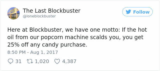 elsevier fake journal - The Last Blockbuster Here at Blockbuster, we have one motto If the hot oil from our popcorn machine scalds you, you get 25% off any candy purchase. 9 31 12 1,020 4,387