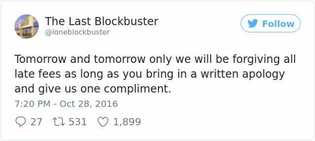 elsevier fake journal - The Last Blockbuster y Tomorrow and tomorrow only we will be forgiving all late fees as long as you bring in a written apology and give us one compliment. 2 27 12 531 1,899