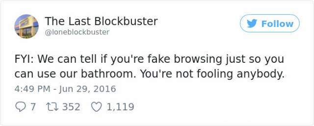 trump tweet popular vote - The Last Blockbuster Fyi We can tell if you're fake browsing just so you can use our bathroom. You're not fooling anybody. 9 7 12 352 1,119