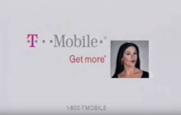 Catherine Zeta-Jones being the spokesperson for T-Mobile