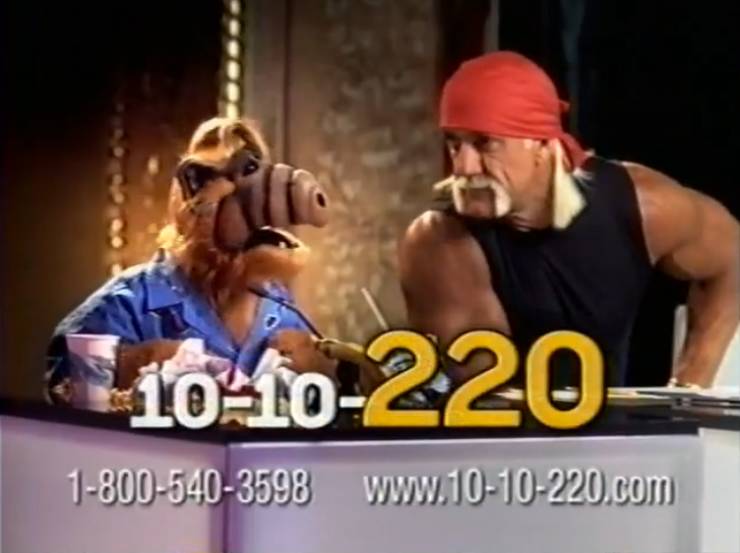 ALF who appeared in a bunch of commercials for long-distance provider 10-10-220