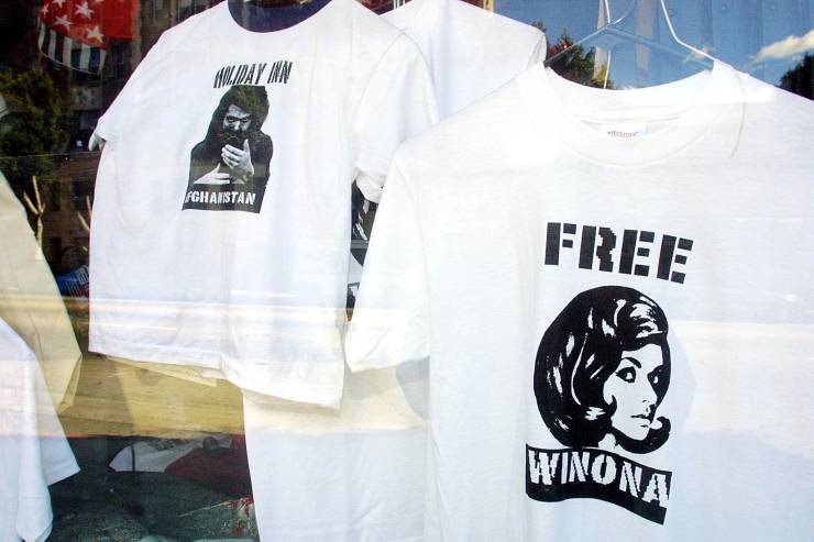 Those "Free Winona" Ryder T-shirts