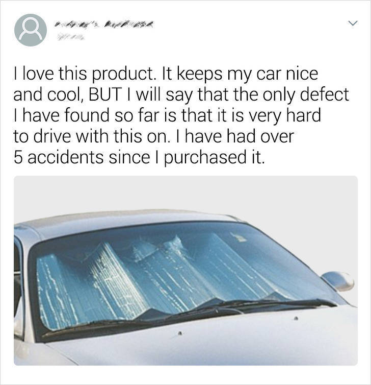 amazon review max reflector - I love this product. It keeps my car nice and cool, But I will say that the only defect T have found so far is that it is very hard to drive with this on. I have had over 5 accidents since I purchased it.