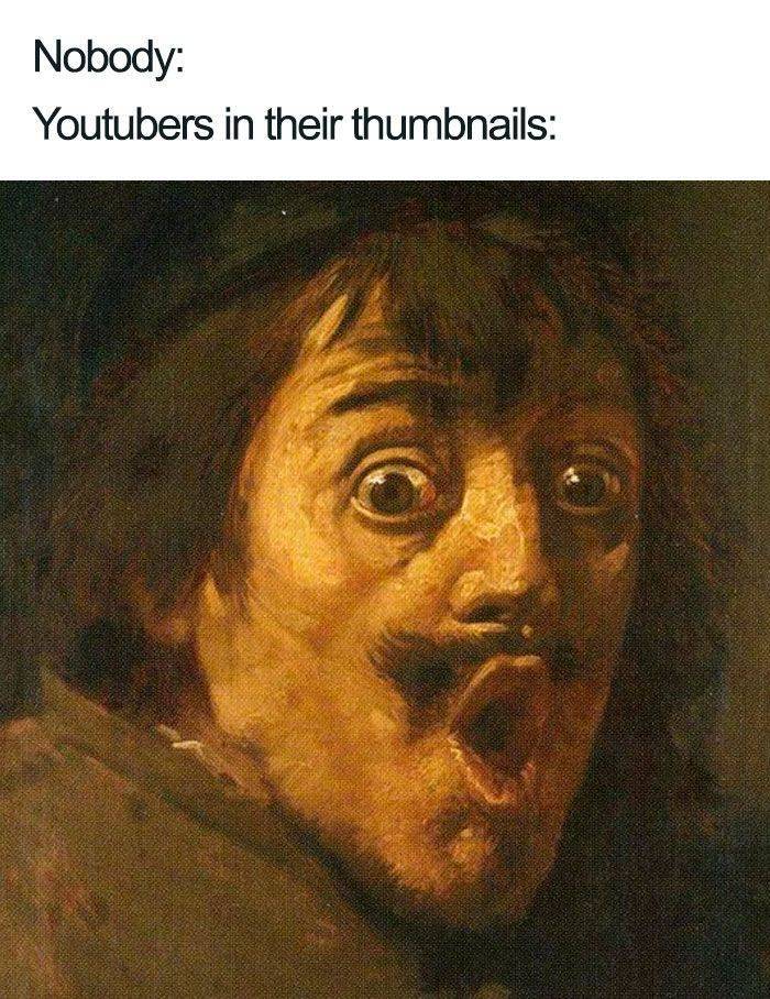 funny renaissance paintings - Nobody Youtubers in their thumbnails