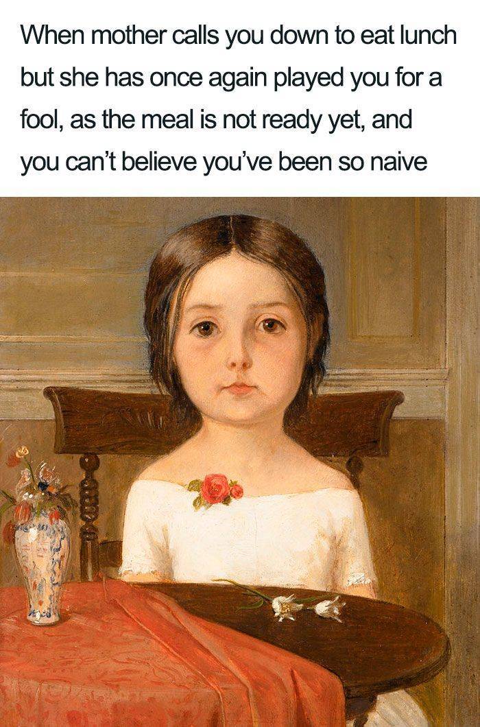 ford madox brown millie smith - When mother calls you down to eat lunch but she has once again played you for a fool, as the meal is not ready yet, and you can't believe you've been so naive