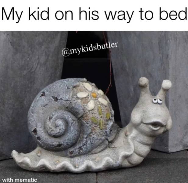 Sculpture - My kid on his way to bed with mematic