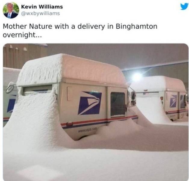 mail - Kevin Williams Mother Nature with a delivery in Binghamton overnight...