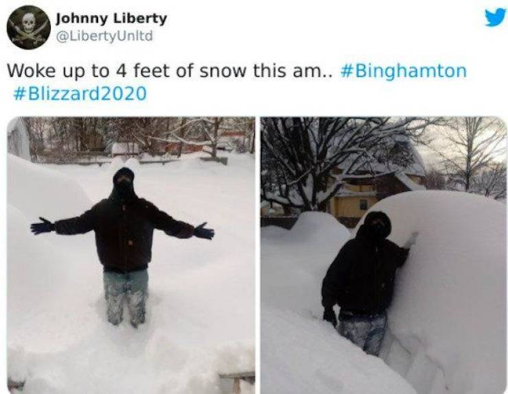 snow - Johnny Liberty Woke up to 4 feet of snow this am.. 2020