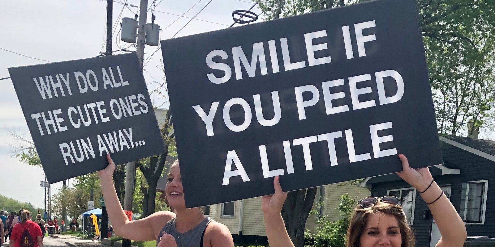 protest - Ah Why Do All The Cute Ones Smile If You Peed A Little Run Away...