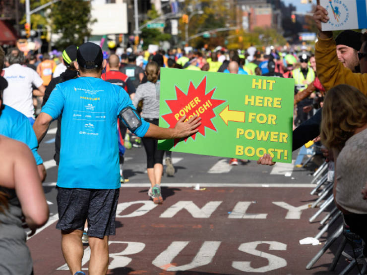 funny marathon signs power up - Power Hough! Hit Here For Power Boost! Only 12USZ