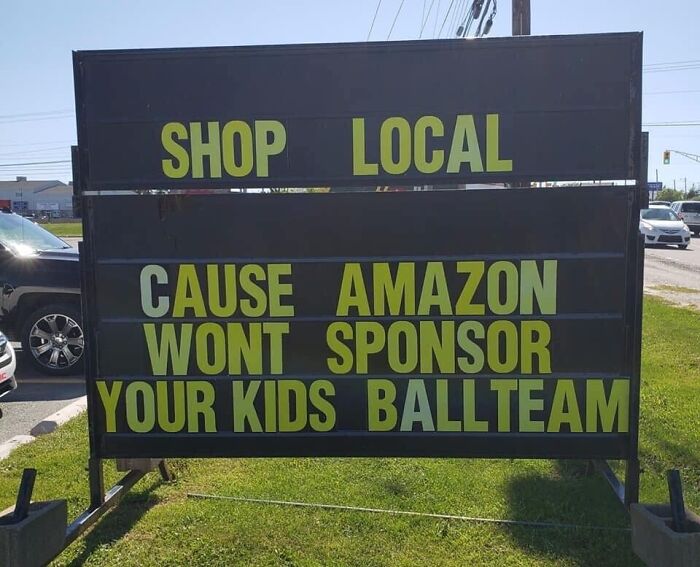 shop local amazon wont sponsor - Shop Local Cause Amazon Wont Sponsor Your Kids Ballteam