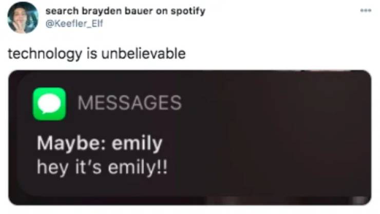 electronics accessory - search brayden bauer on spotify technology is unbelievable Messages Maybe emily hey it's emily!!