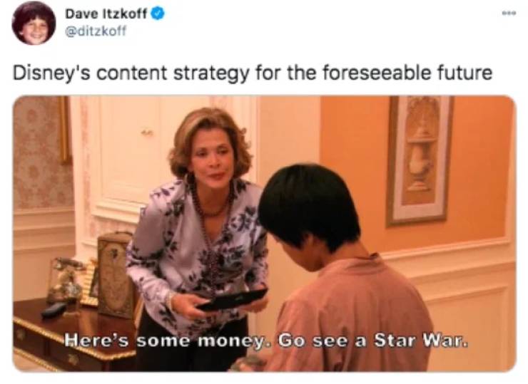 mike pence twitter memes - Dave Itzkoff Disney's content strategy for the foreseeable future Here's some money. Go see a Star War.
