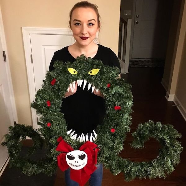 nightmare before christmas wreath