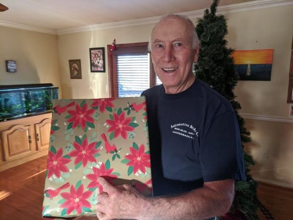 “Grandpa is super excited to share his box wrapping seam.”