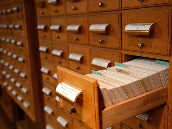 library card catalog - mot