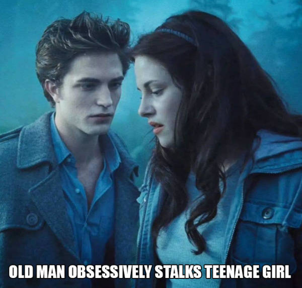 polaroid twilight movie poster - Old Man Obsessively Stalks Teenage Girl