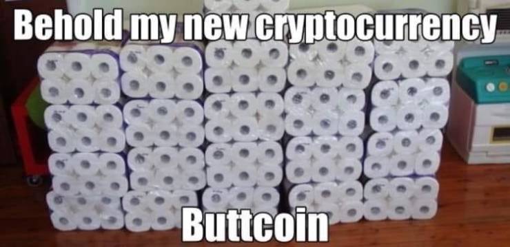 funny virtual backgrounds - Behold my new cryptocurrency Buttcoin