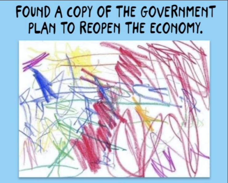 found a copy of the government plan - Found A Copy Of The Government Plan To Reopen The Economy.