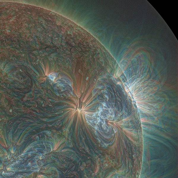 The Sun when shot in Ultraviolet.