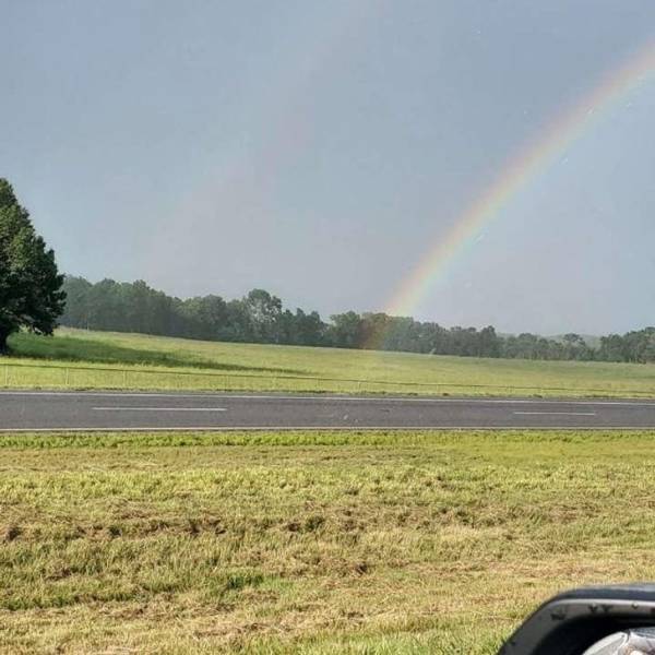 "My boyfriend found the end of a rainbow."