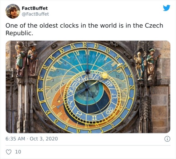 prague astronomical clock - FactBuffet One of the oldest clocks in the world is in the Czech Republic. 112T12F m. mp Ortys . 10