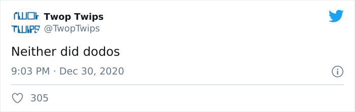 2015 vs 2020 thread tweet - Wo, Twop Twips Tips Twips Neither did dodos 305