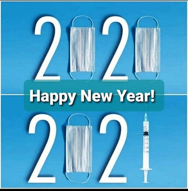 corona virus memes - signage - 212 2121 Happy New Year!