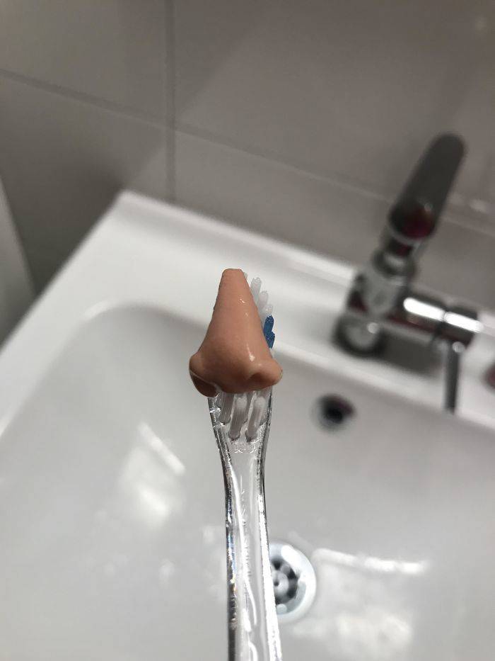 "My Toothpaste Came Out Looking Like A Nose"