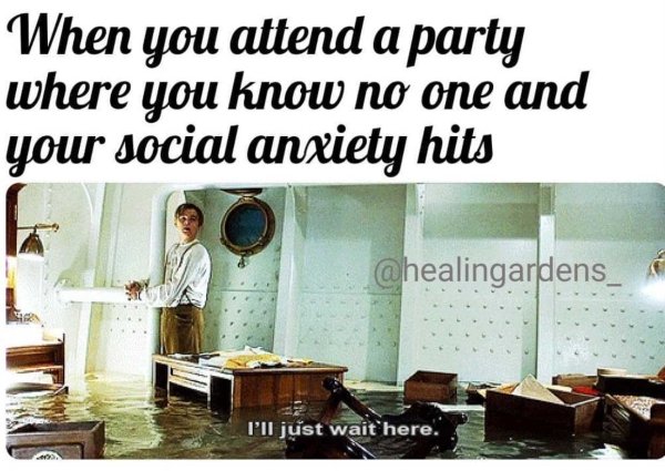 interior design - When you attend a party where you know no one and your social anxiety hits I'll just wait here.