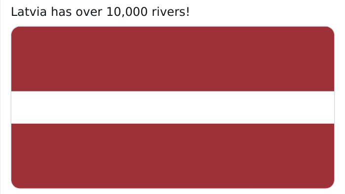 angle - Latvia has over 10,000 rivers!