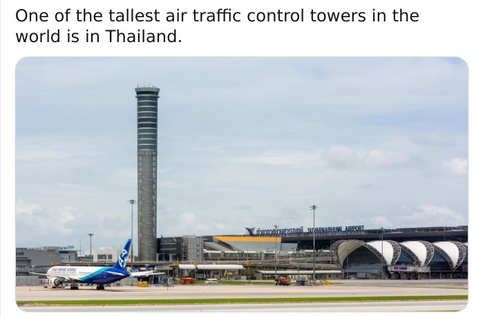 fixed link - One of the tallest air traffic control towers in the world is in Thailand. Stopnarhuvl Nisport