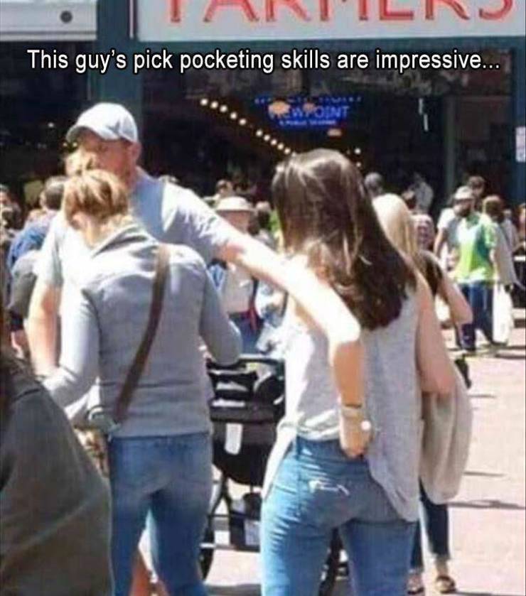 adventures of stealy meme - This guy's pick pocketing skills are impressive... Point