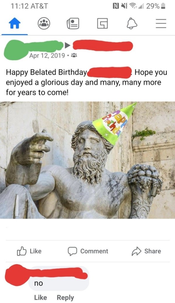 ancient roman birthday - At&T NV29% Happy Belated Birthday Hope you enjoyed a glorious day and many, many more for years to come! Comment no