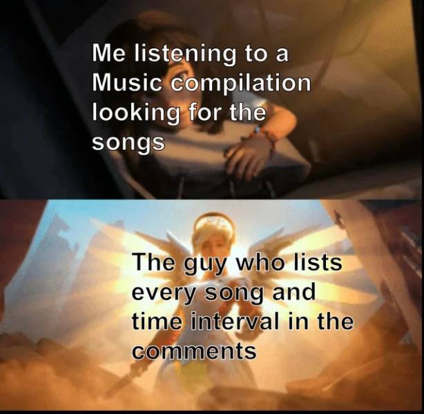 photo caption - Me listening to a Music compilation looking for the songs The guy who lists every song and time interval in the
