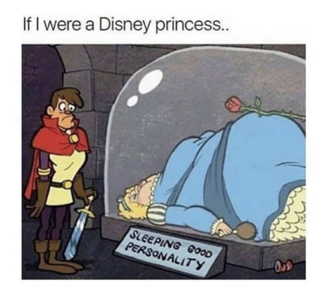 if i were a disney princess meme - If I were a Disney princess.. Sleeping 600D Personality Ous