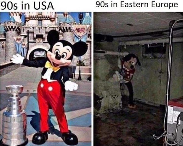 disneyland, sleeping beauty castle - 90s in Usa 90s in Eastern Europe