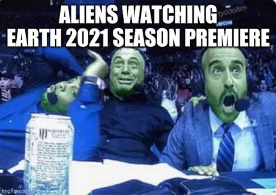 three guys who made among us - tycooltim Aliens Watching Earth 2021 Season Premiere No Imgflip.com