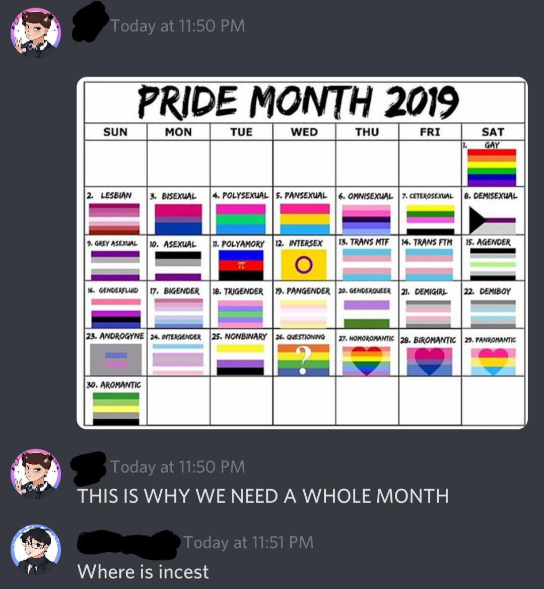 gay pride month days 2021 june