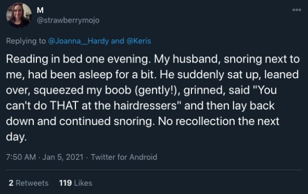 28 Hilarious Things People Said & Did In Their Sleep