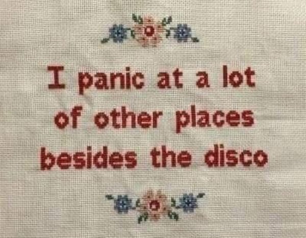 funny memes - I panic at a lot of other places besides the disco
