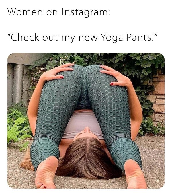 jeans - Women on Instagram "Check out my new Yoga Pants!"