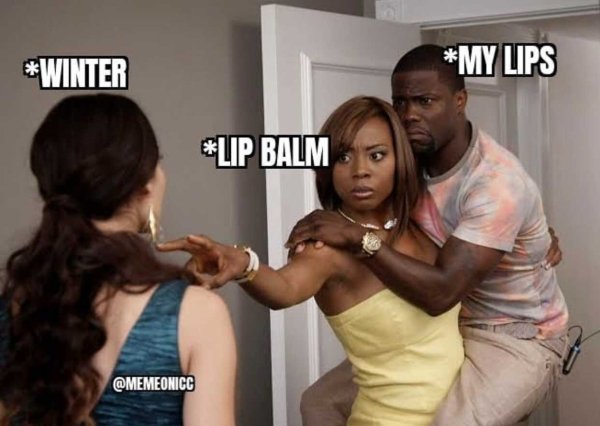 kevin hart picked up by woman - Winter My Lips Lip Balm